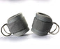 2024  High Quality Polyester Fabric Ankle D Ring Straps Neoprene Padded Gym Sport Resistance Cable Machine Strips