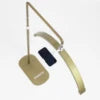 FOSOTO Oversea Warehouse LED Lash Ring Light for Beauty Salon Bed Artist Gold Half Moon LED Floor Lamp for Eyelash Extension Spa