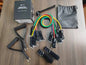5 Levels Heavy Duty Adjustable Gym Fitness Workout Elastic 11pcs Latex Resistance Bands Tube Set