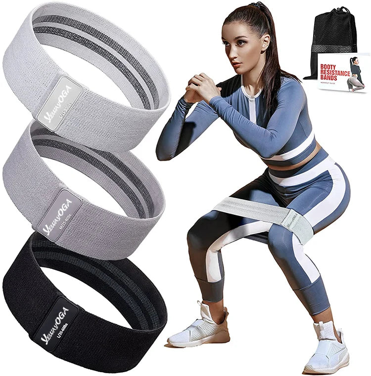 Yewayoga New Arrival Resistance Band Fitness Workout Rope Booty Bands Custom logo Customized Color Hip Resistance Band Set