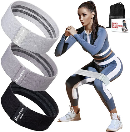 Yewayoga New Arrival Resistance Band Fitness Workout Rope Booty Bands Custom logo Customized Color Hip Resistance Band Set
