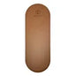 Carmine Lafite Red Non Slip Custom Print Round End Capsule Arch Oval Shape PU Rubber Yoga Mat With Laser Etched Alignment Logo
