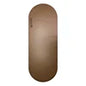 Carmine Lafite Red Non Slip Custom Print Round End Capsule Arch Oval Shape PU Rubber Yoga Mat With Laser Etched Alignment Logo