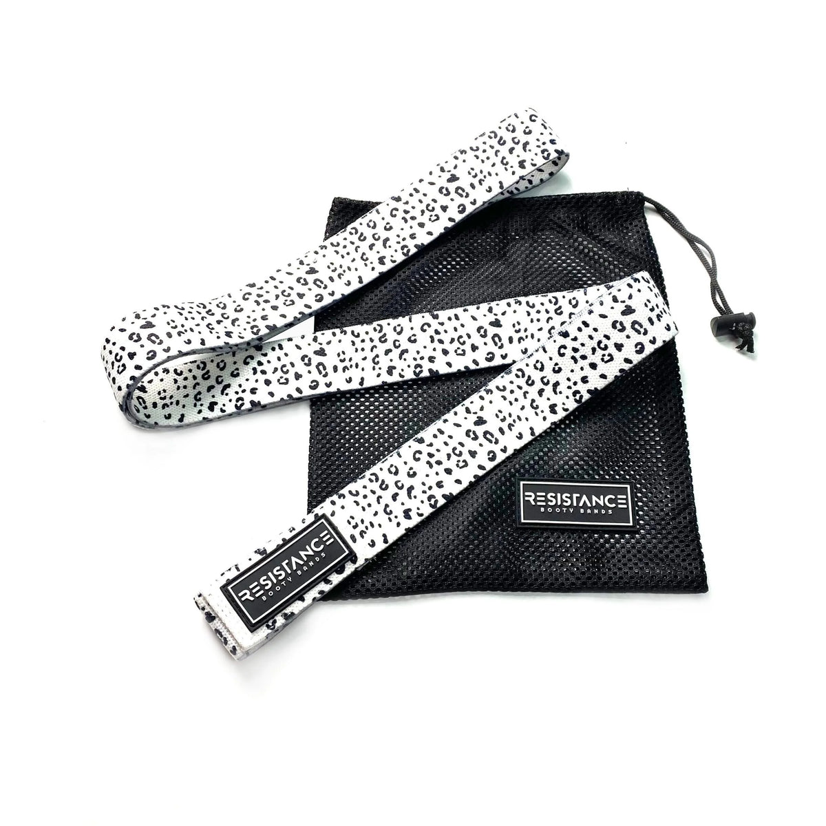 Woqi Leopard Heavy Duty Resistance Bands Nylon Resistance Loop Band Gym for Deep Squat Glut