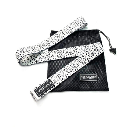 Woqi Leopard Heavy Duty Resistance Bands Nylon Resistance Loop Band Gym for Deep Squat Glut
