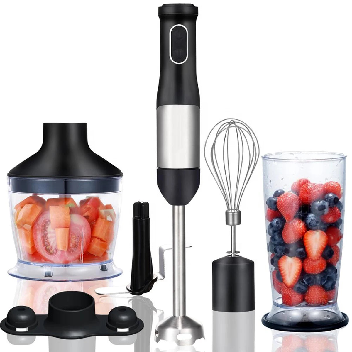 Quality Guaranteed Electric Hand Blender Home Blender Stainless Steel Housing Plastic 800W Variable Speed Multifunction Portable