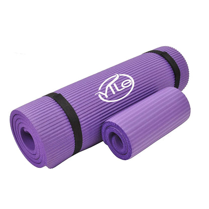 NBR Quilted Personalised Yoga Mat Outdoor with Carrying Strap Knee Pad Outdoor