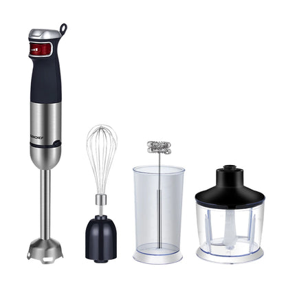 Multifunction 5 in 1 Electric Immersion Mixer Food Processor Chopper Portable Hand Mixer Mini Blender 1200W Ice Smoothie Maker