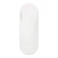 Carmine Lafite Red Non Slip Custom Print Round End Capsule Arch Oval Shape PU Rubber Yoga Mat With Laser Etched Alignment Logo