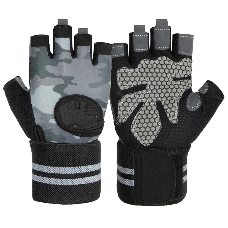 Unisex Half-Finger Training Gloves for Fitness Weight Lifting Workout-Sports Gym Gloves for Men Women for Home Outdoor Training