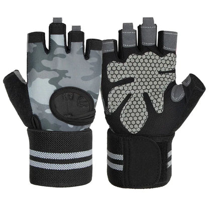 Unisex Half-Finger Training Gloves for Fitness Weight Lifting Workout-Sports Gym Gloves for Men Women for Home Outdoor Training
