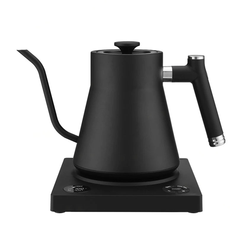 Goose Neck Stainless Steel Electric Kettle with Temperature Intelligent Thermostatic Control Black for Household Tea & Coffee