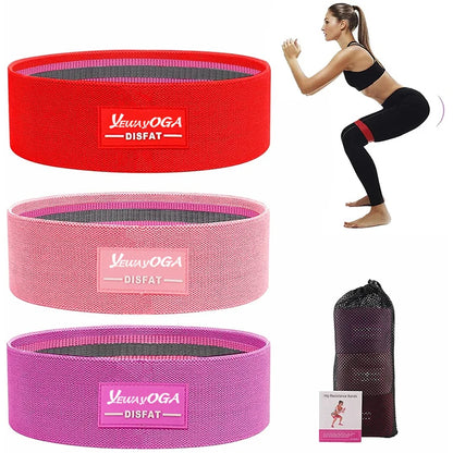 Yewayoga New Arrival Resistance Band Fitness Workout Rope Booty Bands Custom logo Customized Color Hip Resistance Band Set