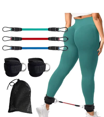 Protect Ankle Avoid Injuries Heavy Duty TPE Fitness Ankle Straps for Cable Machines and Sports Protection