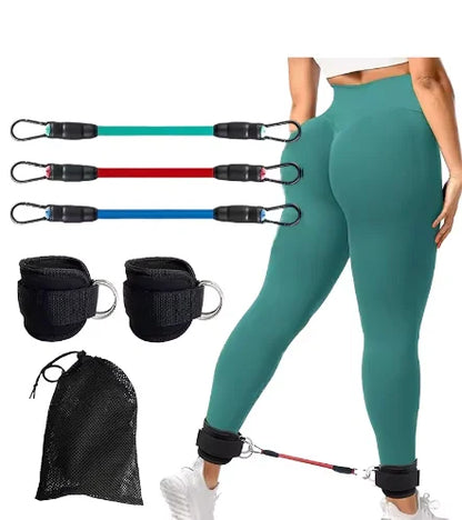 Protect Ankle Avoid Injuries Heavy Duty TPE Fitness Ankle Straps for Cable Machines and Sports Protection
