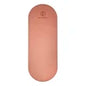Carmine Lafite Red Non Slip Custom Print Round End Capsule Arch Oval Shape PU Rubber Yoga Mat With Laser Etched Alignment Logo