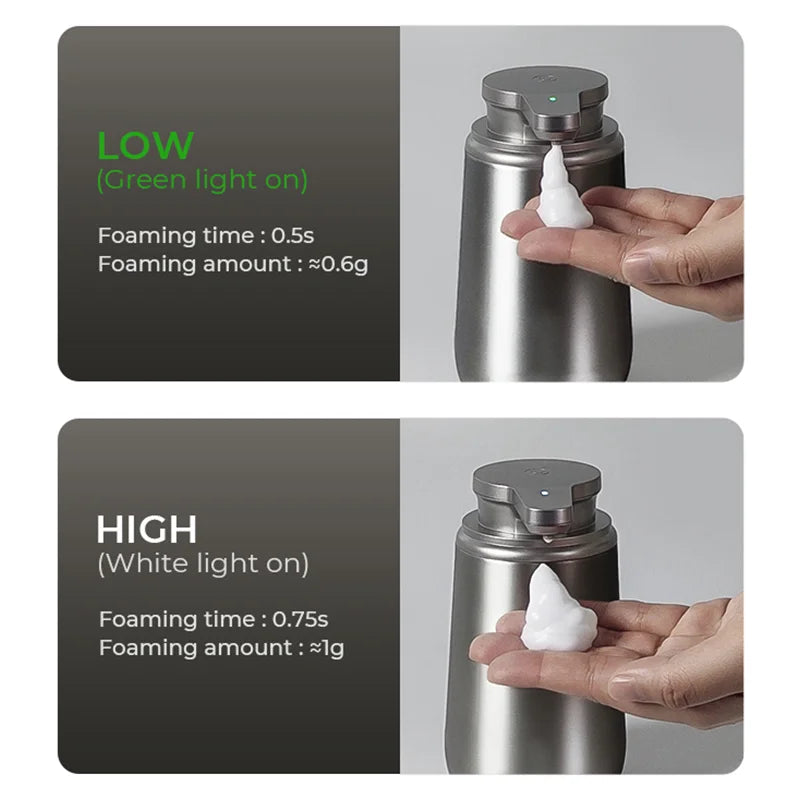 Smart Home Appliances 316 Stainless Steel Seifenspender Elektrisch USB Rechargeable Electric Wall Automatic Soap Dispenser