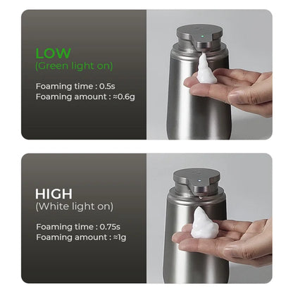 Smart Home Appliances 316 Stainless Steel Seifenspender Elektrisch USB Rechargeable Electric Wall Automatic Soap Dispenser