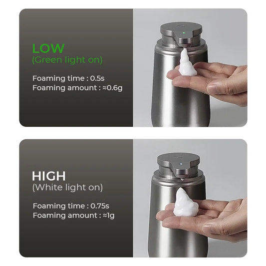 Smart Home Appliances 316 Stainless Steel Seifenspender Elektrisch USB Rechargeable Electric Wall Automatic Soap Dispenser