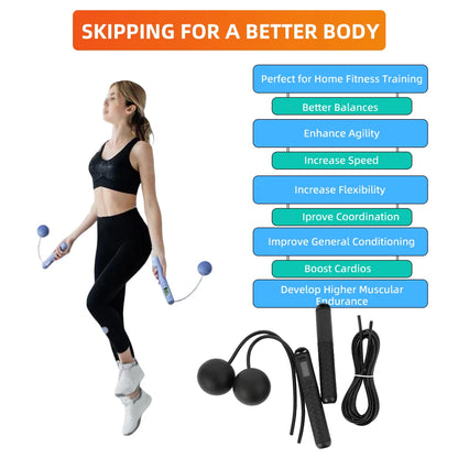 Professional Weighted Speed Jump Rope High Quality PVC Cable Adjustable Fitness Boxing Cardio Training Tool for Best Beginners