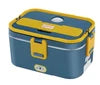 Multifunctional Portable Electric Lunch Box Food Warmer with Heatable Stainless Steel Container 1.8L