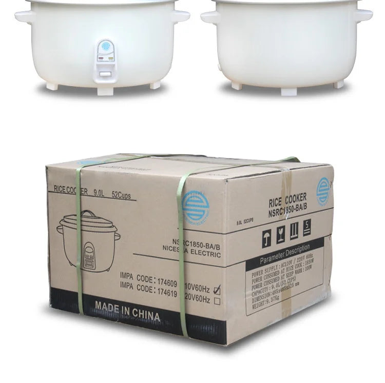 110V 1950W Large Round Electric Rice Cooker 20L with Cake & Rice Function