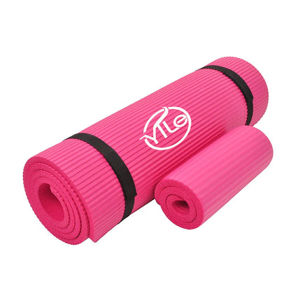 NBR Quilted Personalised Yoga Mat Outdoor with Carrying Strap Knee Pad Outdoor
