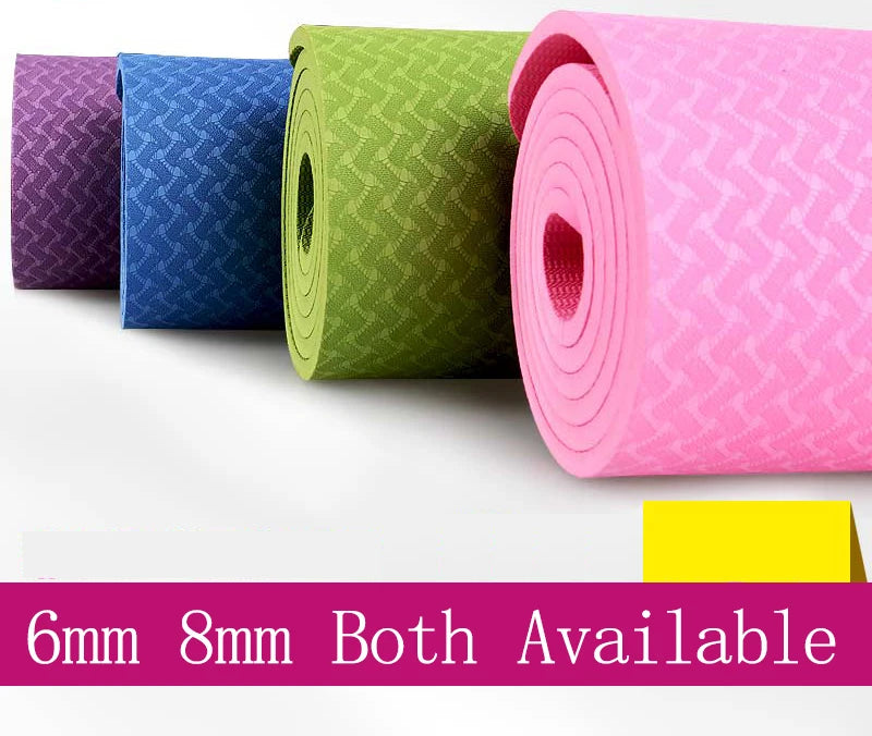 High quality 6mm thick yoga mat printed non-slip supplier