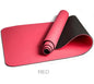 Non Slip Custom logo Print Double Layers Gym 6mm Tpe Yoga Mat