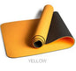 Non Slip Custom logo Print Double Layers Gym 6mm Tpe Yoga Mat