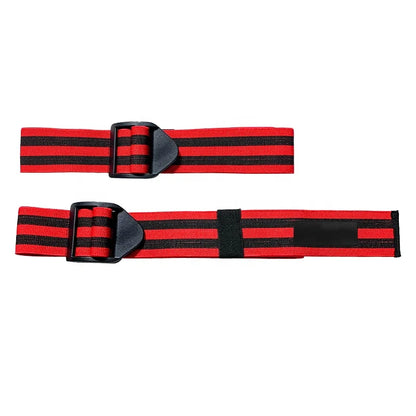 Blood Flow Restriction Bands with Buckle Fasteners (Polyester Fabric) for Muscle Building and Pump Training BFR Cuffs