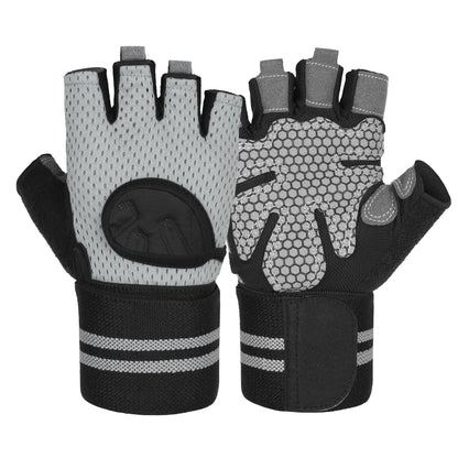 Unisex Half-Finger Training Gloves for Fitness Weight Lifting Workout-Sports Gym Gloves for Men Women for Home Outdoor Training