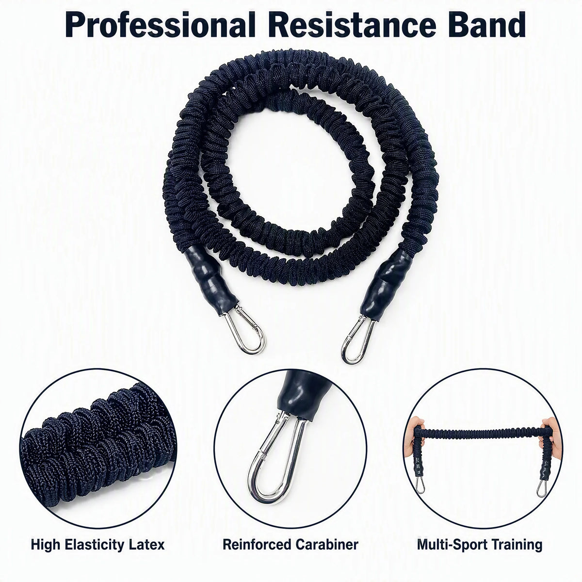 Single-strand Latex Resistance Band NBW-tls030 Indoor Training Taekwondo High Kicks Track Field Explosive Power Development
