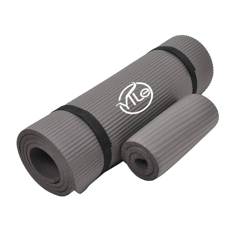 NBR Quilted Personalised Yoga Mat Outdoor with Carrying Strap Knee Pad Outdoor