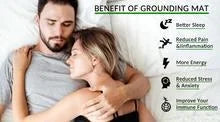 Grounding Yoga Mat Earthing Grounding Conductive Leather Yoga Mat Anti-static for Yoga, Home Office