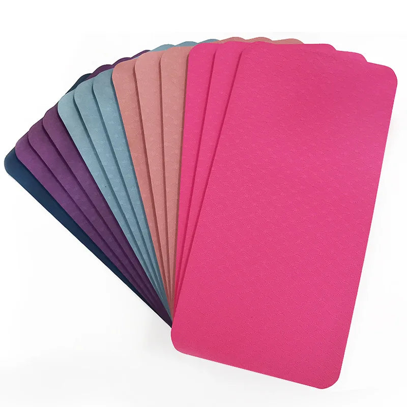 Wholesale Pilates Exercise Fitness Support Eco-Friendly 6mm/8mm/10mm Extra Thick TPE  Small Mini Yoga Mat Custom Logo