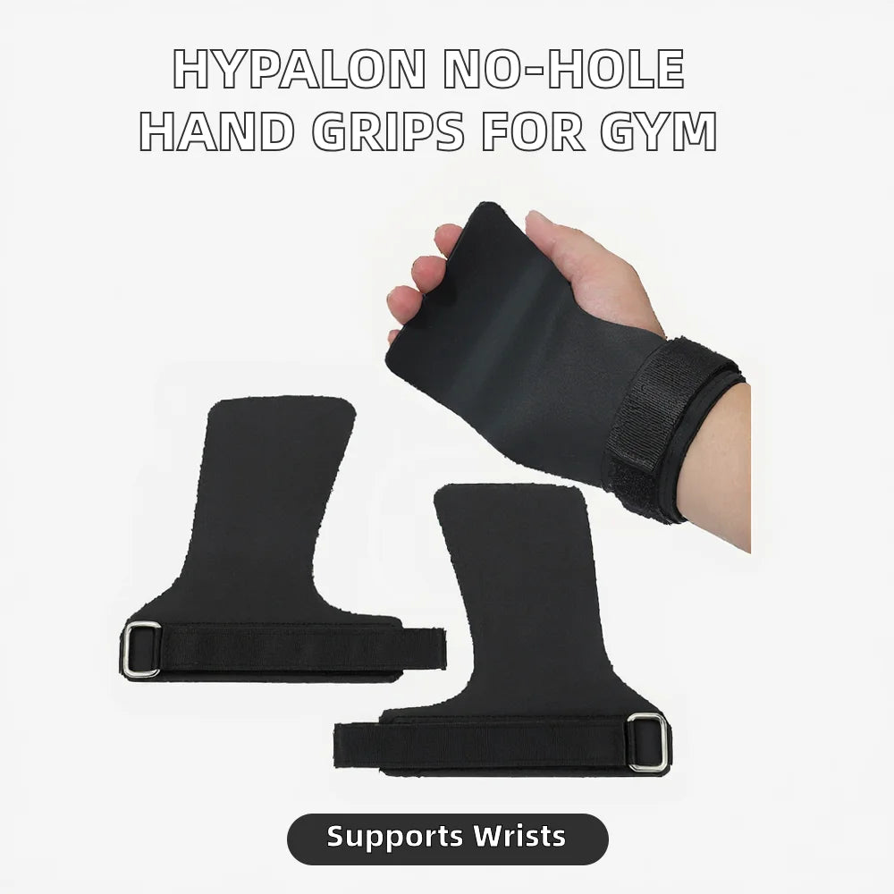 Leather Breathable Adjustable No-hole Hand Grips Crossfit Pull-ups Cross Training Gymnastics WODS Weightlifting Bodybuilding