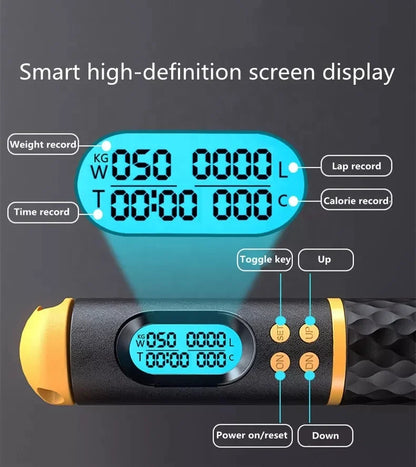 CHENGMO SPORTS Custom Heavy Smart Weight Loss Smart Skipping Jump Rope Counter Speed Digital Skip Rope Adjustable Cordless Skip