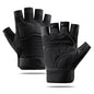 Custom Logo Half Finger Leather Unisex Outdoor Gym Gloves for Weightlifting Bodybuilding Fitness Workout