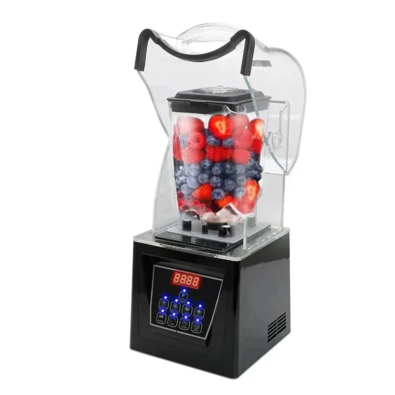 Super Silent Commercial Heavy-Duty Blender Sound Reducing Multifunctional Touchpad Controls