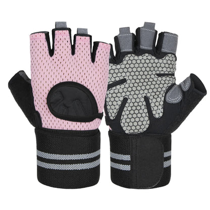 Unisex Half-Finger Training Gloves for Fitness Weight Lifting Workout-Sports Gym Gloves for Men Women for Home Outdoor Training