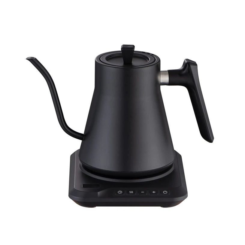 Goose Neck Stainless Steel Electric Kettle with Temperature Intelligent Thermostatic Control Black for Household Tea & Coffee