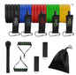 Custom 11 Pcs Latex Elastic Tube Exercise Loop Pull up Fitness 11Pcs Resistance Bands Set