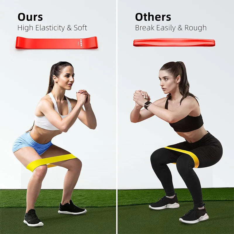 Wholesale Set of 5 Durable Hip Resistant TPE Tube Bands Gym Yoga Loop Exercise Fitness Elastic Resistance Bands Working Kit