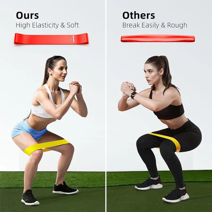 Wholesale Set of 5 Durable Hip Resistant TPE Tube Bands Gym Yoga Loop Exercise Fitness Elastic Resistance Bands Working Kit