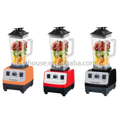Silver crest Blender 5500W Large Power 2 in 1 Smoothies Maker Commercial Blender with Grinder Cup Double Cup Blender