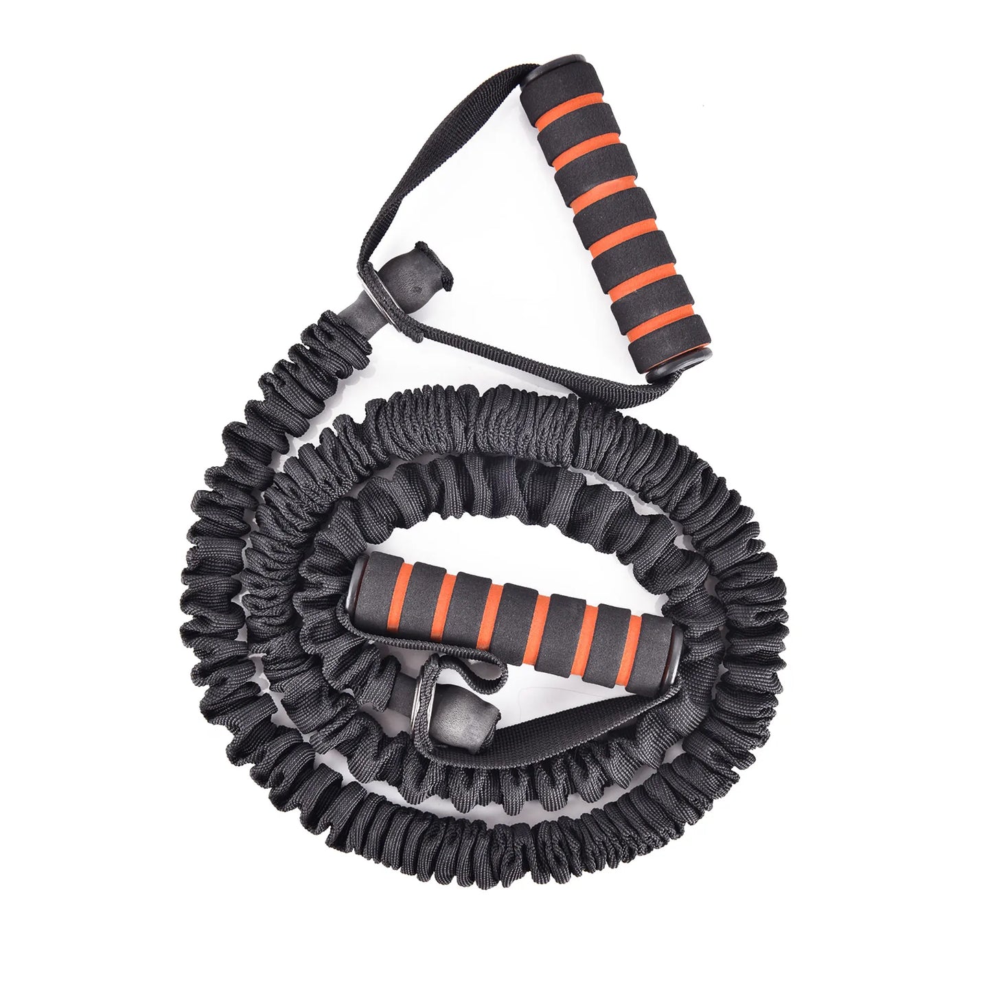 Win.max Premium Latex Exercise Band Natural Resistance Heavy Duty 15-30 Lbs Fabric Covered Tube Handle Fitness Exercises ABS