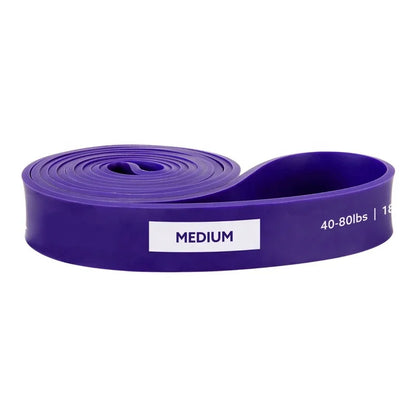 35KGS Purple Natural Latex Exercise Band 77LBS Ultimate Range of Resistance Loop Gym Fitness Training Set Made of Nylon Rubber
