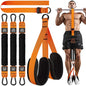 Heavy Duty Latex Assisted Pull up Bands Adjustable Weight/Size Anti-Slip High Elasticity Core Exercise Feet Mats