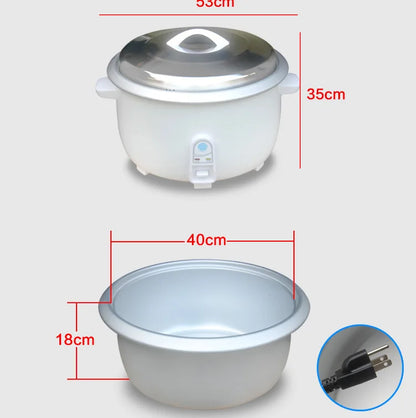 110V 1950W Large Round Electric Rice Cooker 20L with Cake & Rice Function